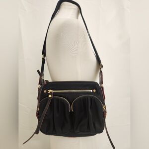 MZ Wallace - Elegant Black Shoulder Bag/Crossbody Bag with Wallet